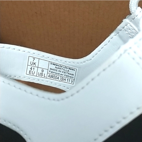 Dr Martens Nartilla White Lace Up Gladiator Platform Sandals - Picture 8 of 9